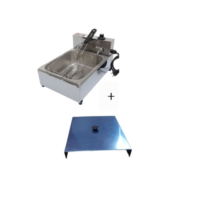 fritadeira Industrial 5 litros batata pasteis salgados com Tampa Promoção!