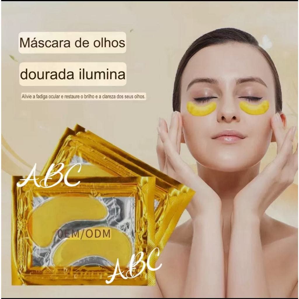kit Máscara Colágeno para olhos antirrugas e olheiras crystal eye mask