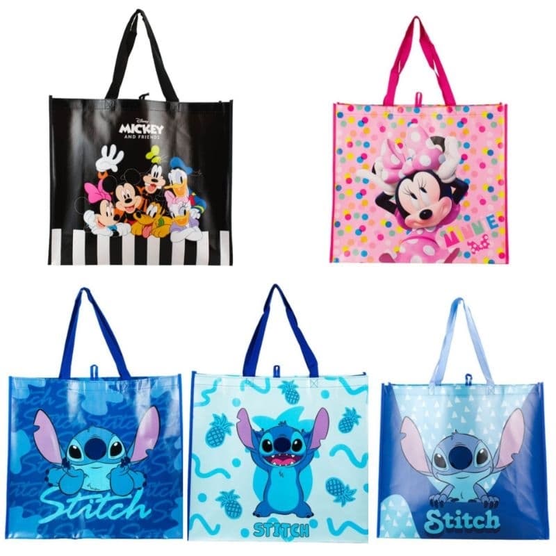 Sacola Feira Reutilizável Azul Stitch 44x49.5cm - Disney