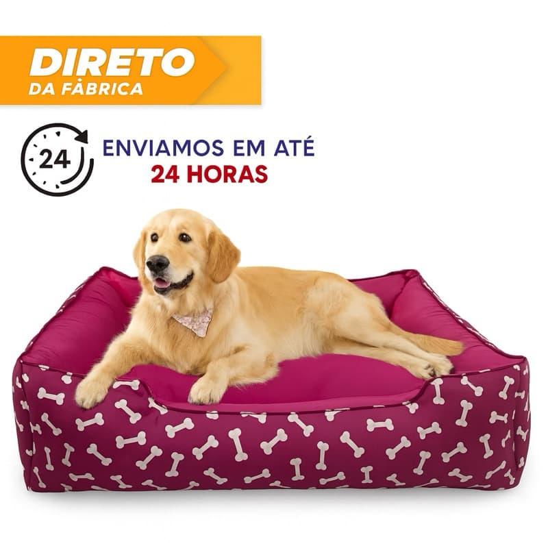 Cama Caminha Pet Cachorro Gato tamanho p,m,g confortável com zíper lavável + almofadinha