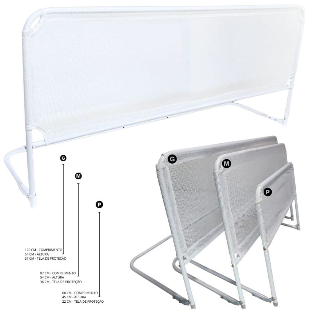 Grade de Cama NORMAL e BOX - Protetor para Cama - Pequena, Média e Grande Crianças Reforçada e Lávavel