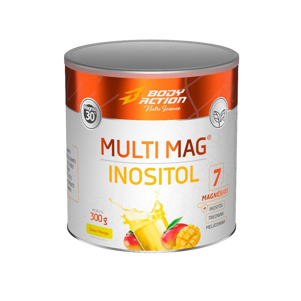 Suplemento Multi Mag Inositol 7 Magnésios 300g Bodyaction