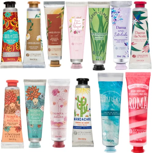 L'Occitane au Brésil - Creme de Mãos Fragrâncias