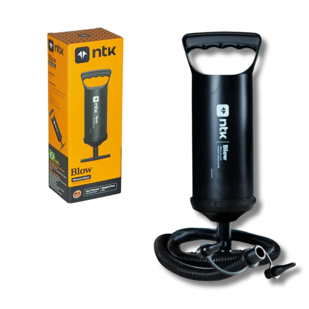 Bomba Manual Inflador Encher De Ar 30cm Colchão Inflável Piscina Nautika