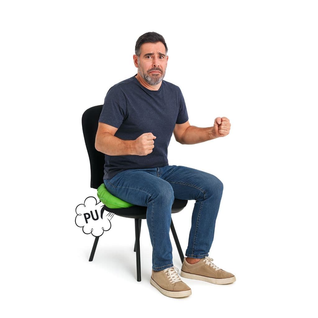 Almofada De Peido Pum Pegadinha Assento Trolagem Senta Faz Barulho