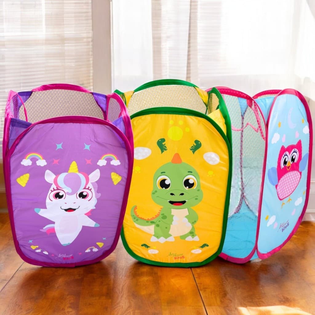 Cesto De Roupas Infantil Multiuso Organizador De Brinquedos Menino Menina