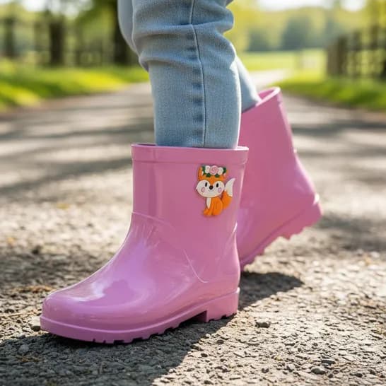 Galocha Bota Infantil Menina Feminina Confortável Impermeável