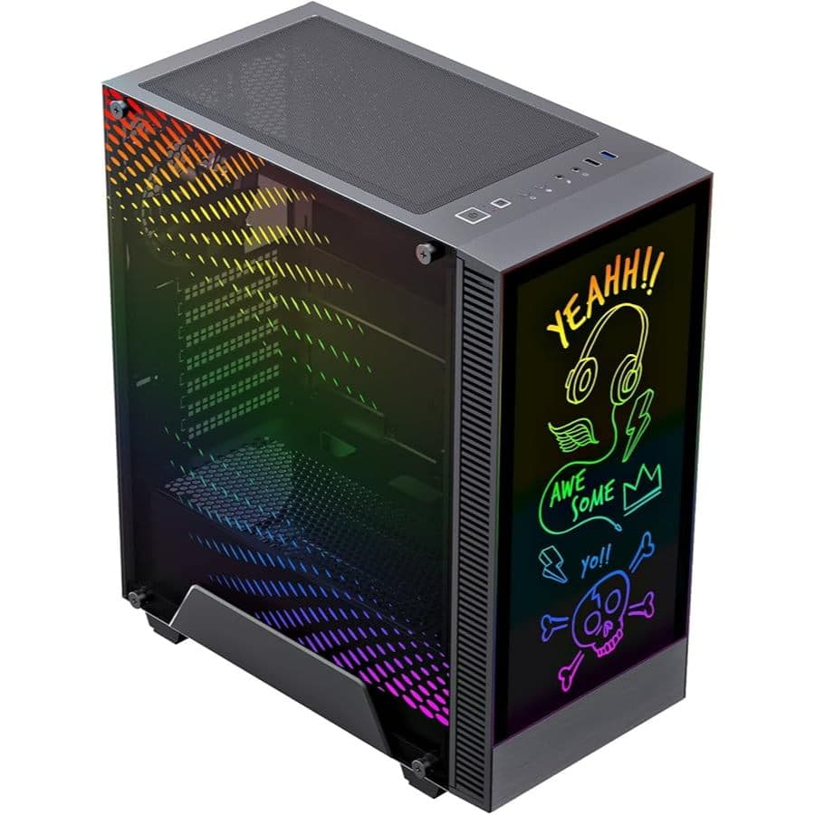 Gabinete Gamer Black Gamemax Kreator Mid Tower Argb