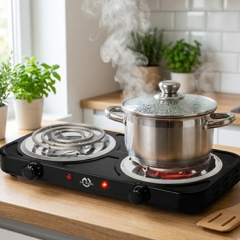 Fogareiro Elétrico Espiral 2 Bocas 2000 Watts 127v ou 220v - MMHouse