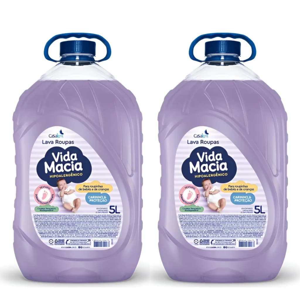 Lava Roupas Vida Macia Liquido 10 Litros Promoção