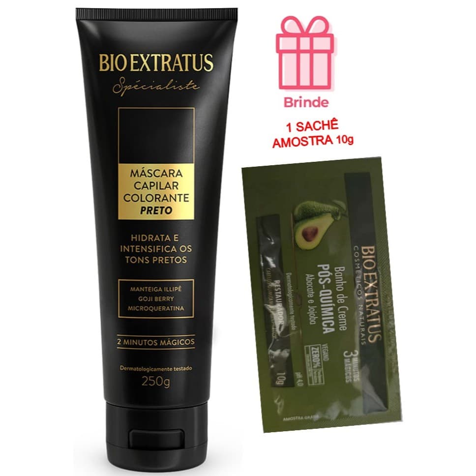 MASCARA COLORANTE PRETA BIO EXTRATUS