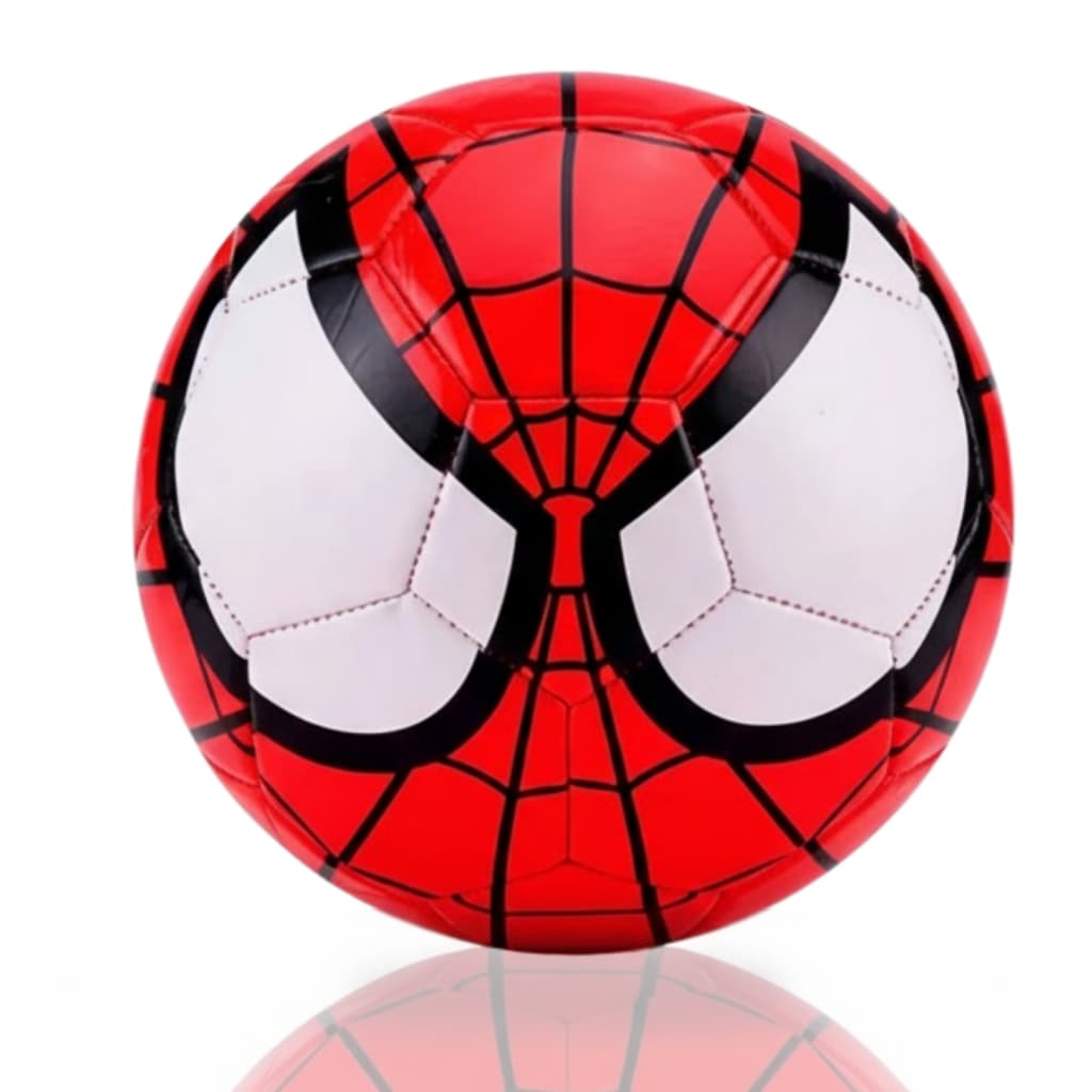 Bola De Futebol Homem Aranha Couro Sintético Linda Infantil Criança Presente