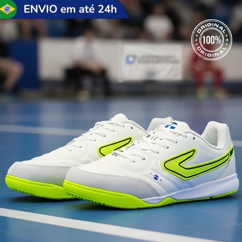 Chuteira Futsal Topper Maestro Pro V Salão Indoor Quadra Profissional Original Resistente Reforçada