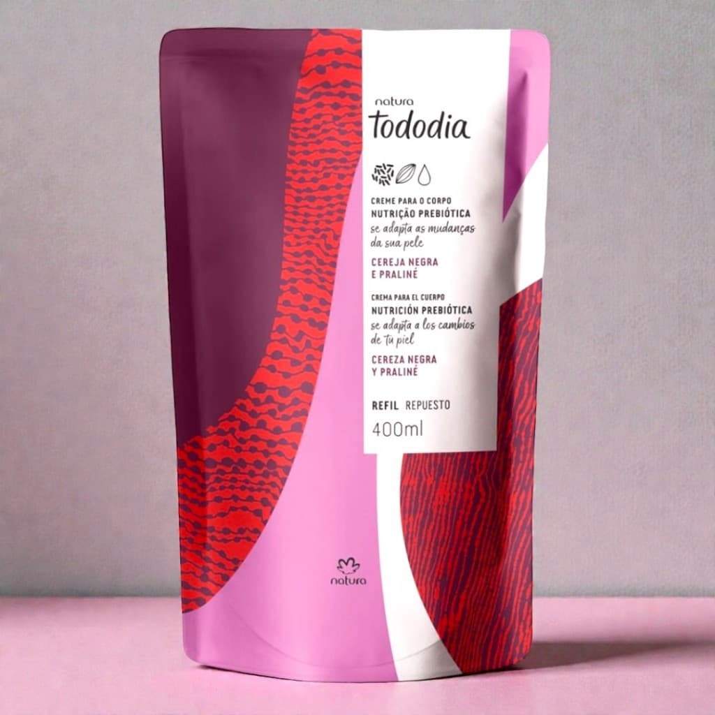 Loção Corporal Creme Hidratante para a pele 400ml refil todo dia natura