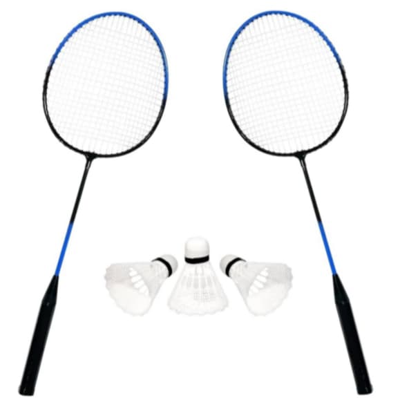 Kit Badminton Esporte 2 Raquetes + 3 Petecas + Bag Transporte