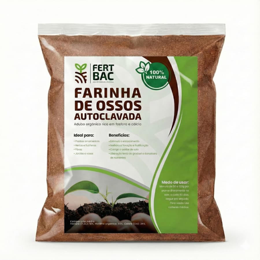 Farinha de Osso 5kg Agricultura Orgânica e Sustentável