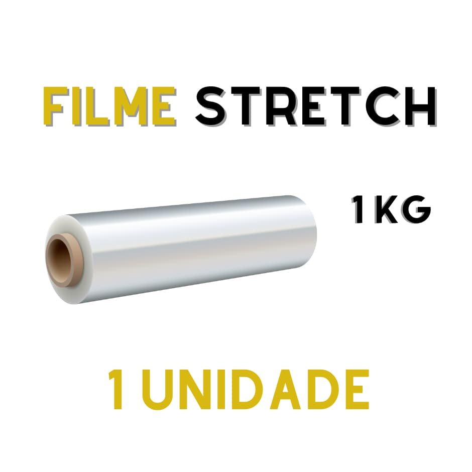 Filme Stretch 500mm x 25 Micras - Leve, Alta Capacidade de Estiramento, Proteção Confiável