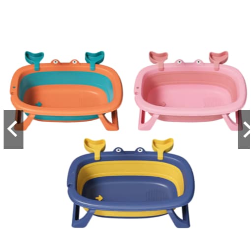 Banheira De Bebê Dobrável Retrátil Infantil Com Suporte Sabao Tematica