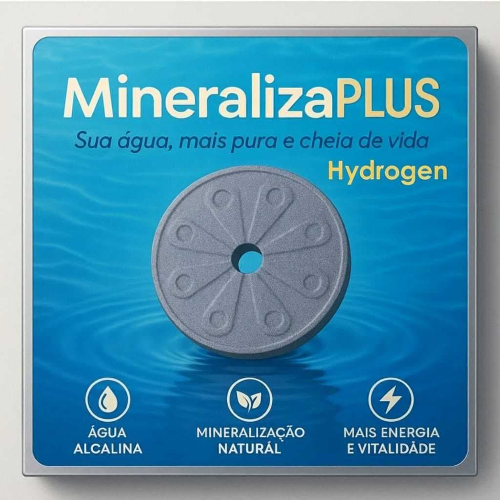 Disco Mineralizador De Água - Ionizador Água Hidrogenada purificador Mineralizaplus