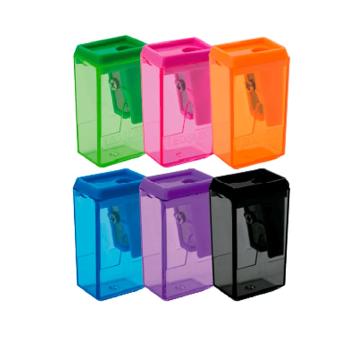 Kit Apontador Com Deposito Colorido Leoleo