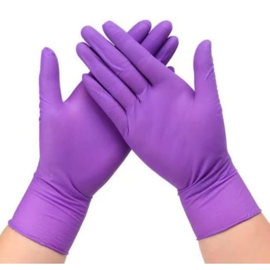 UNIGLOVES - KIT Com 10, 20 e 30 unidades - Luvas Procedimento Látex Roxa - Baixo Teor de Pó - Anvisa