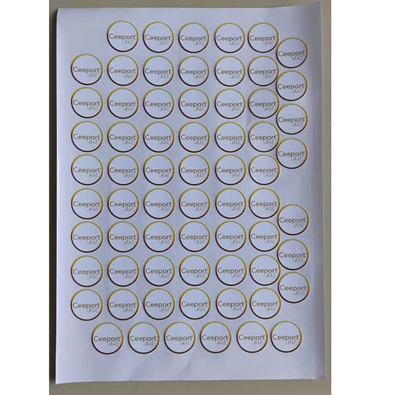 60 Selos Ceeport - hoponopono 2,5x2,5cm em vinil plastico ou papel foto adesivo