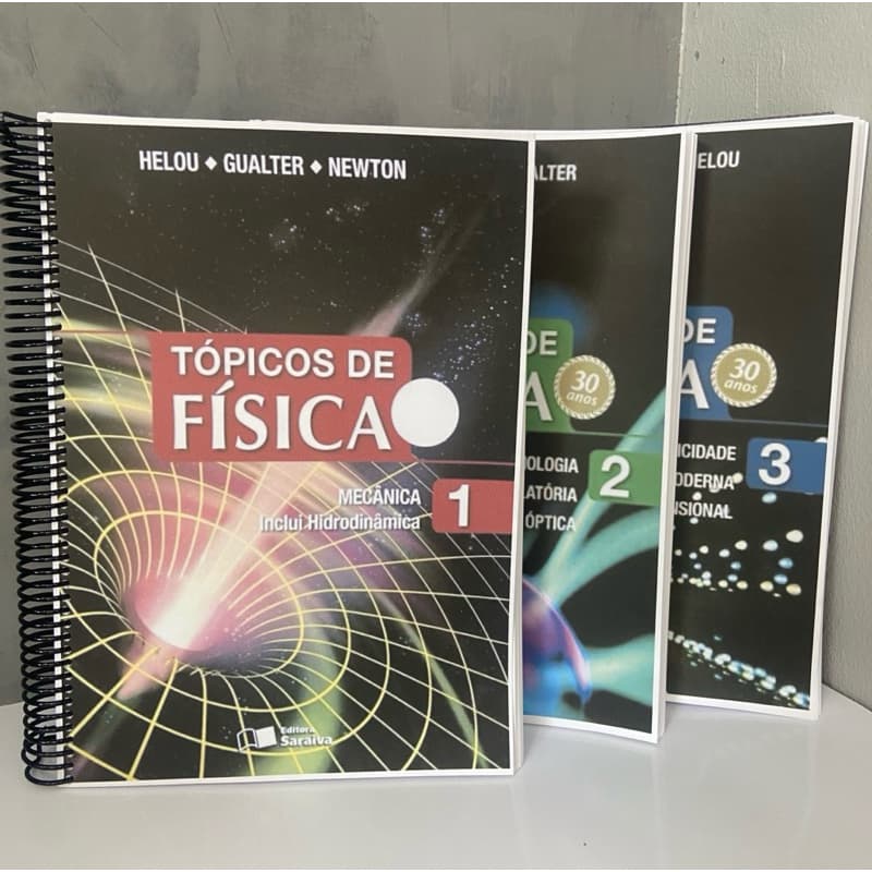 Coleção Completa Tópicos de Física (Preto e Branco) + Resolução Passo a Passo (Drive)