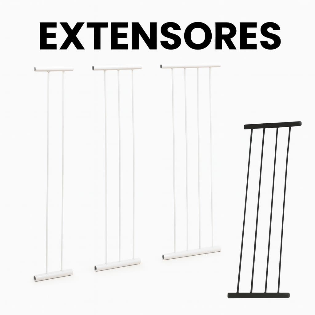 Extensor Para Portão de Segurança 10/15/20cm – Branco ou Preto