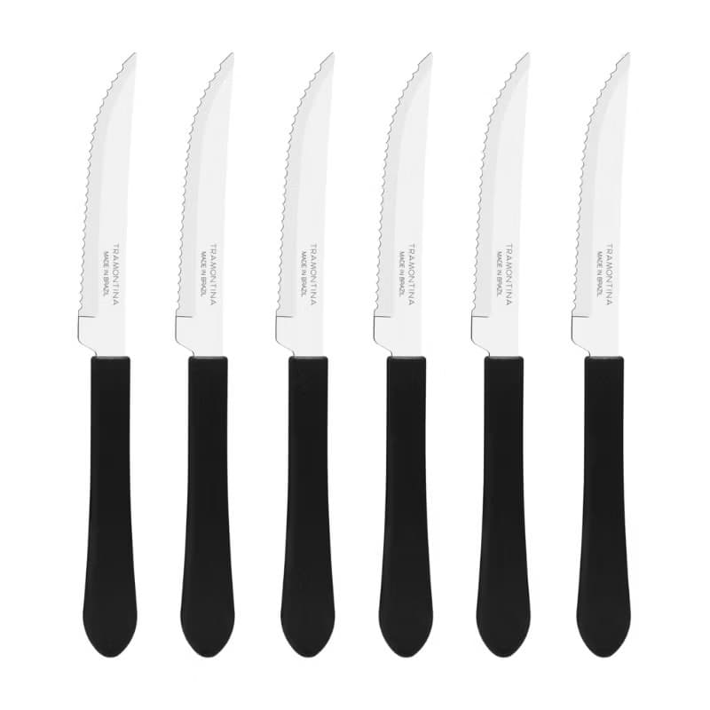 Jogo De Facas Para Cozinha Leme Faqueiro Aço Inox Tramontina