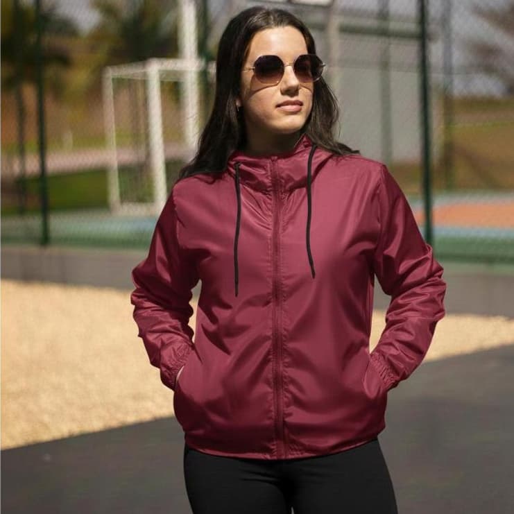 Corta Vento Feminino Impermeável Sem Forro Academia Treino Corrida