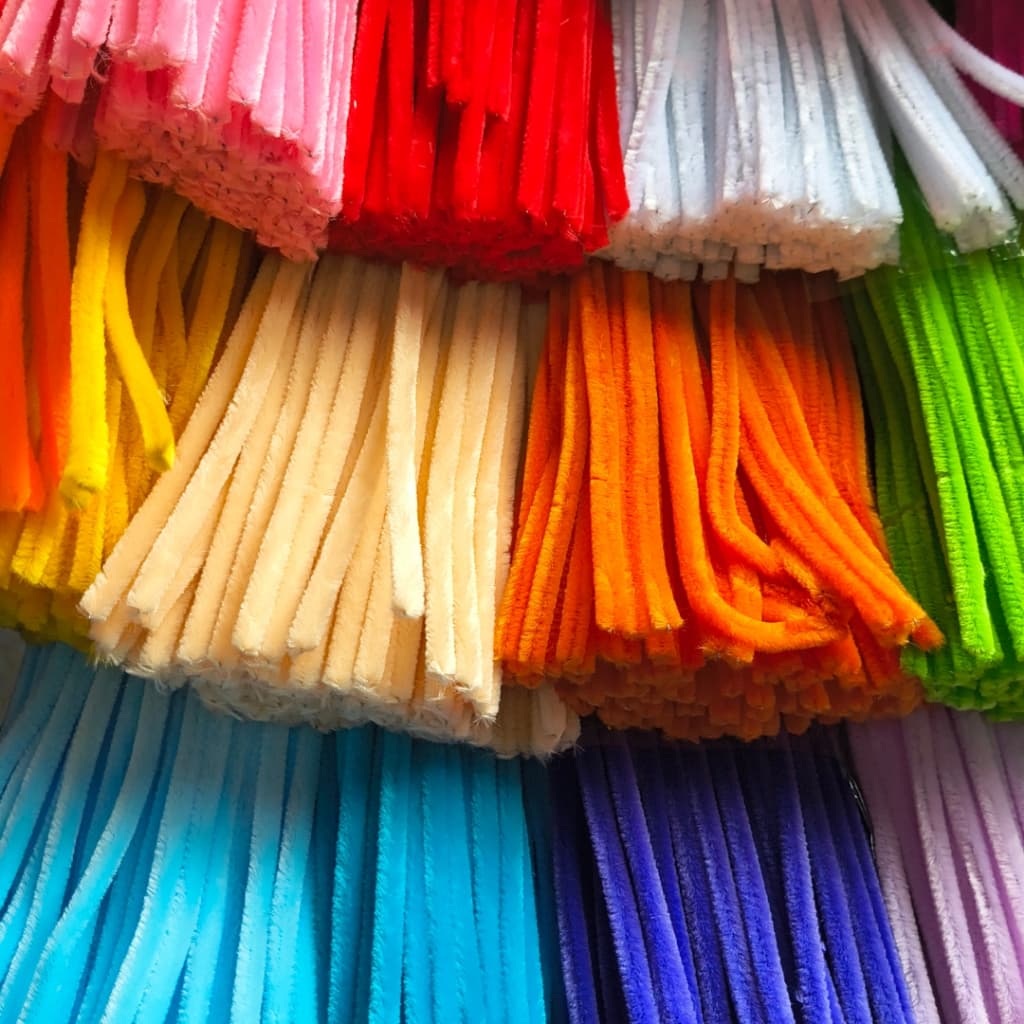 100 Unidades Hastes de Chenille para Artesanato Infantil e Criativo