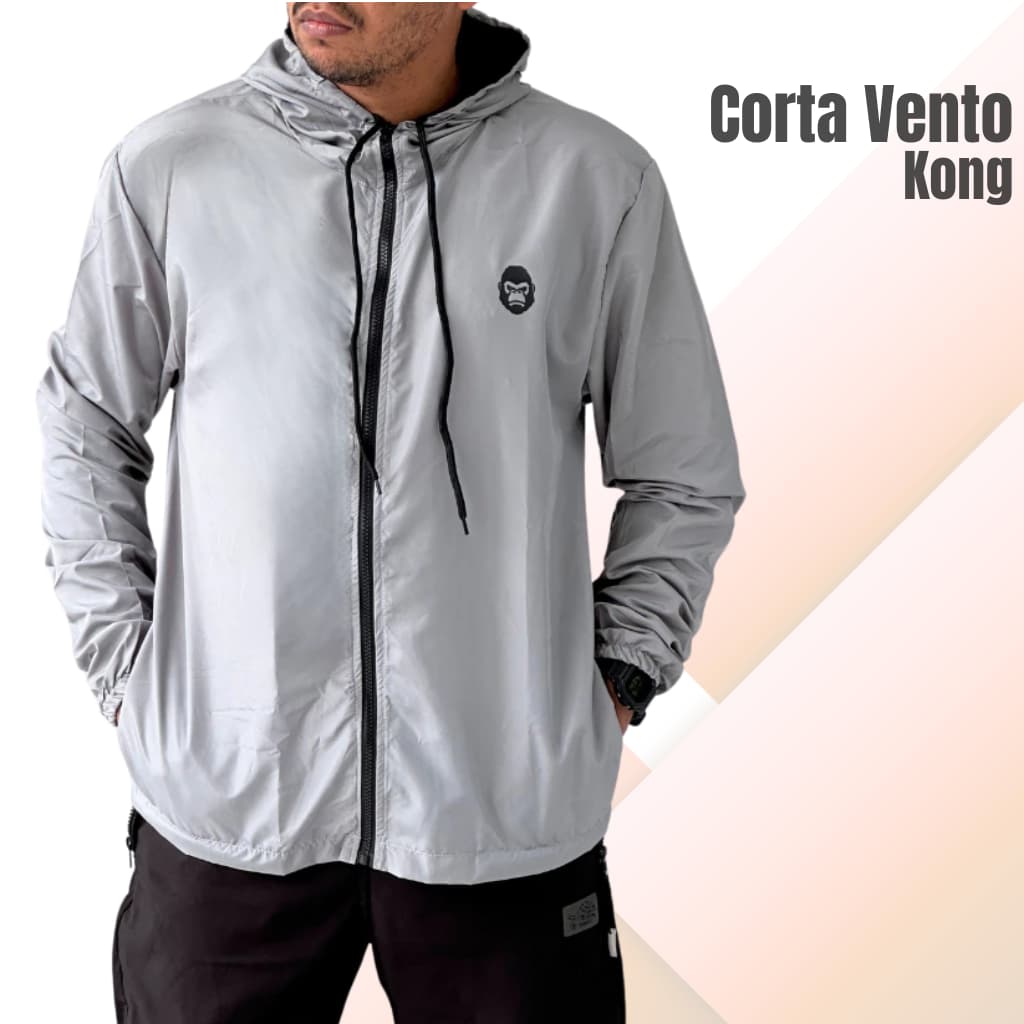 Jaqueta Masculina Kong Impermeável Corta Vento.