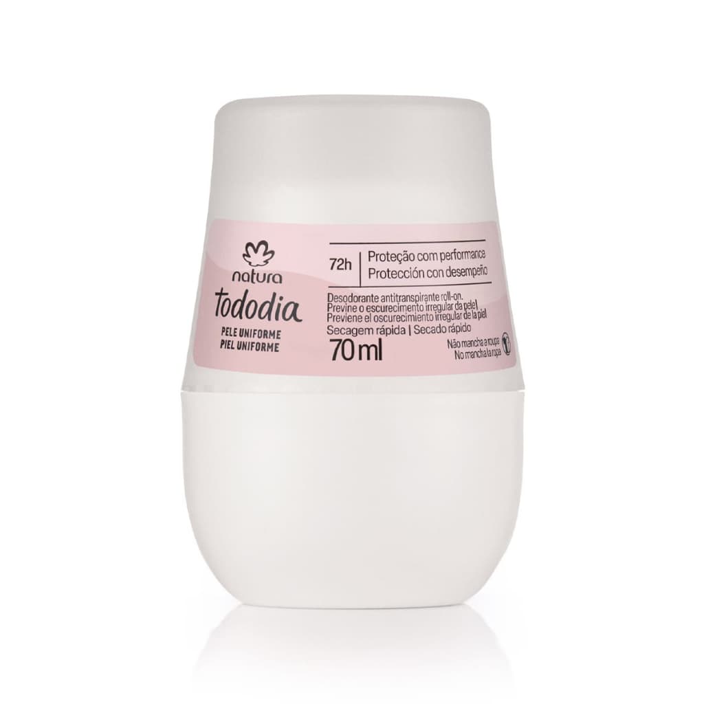Desodorante Antitranspirante Roll-on Natura Tododia Aclarar (Pele Uniforme) - 70 ml