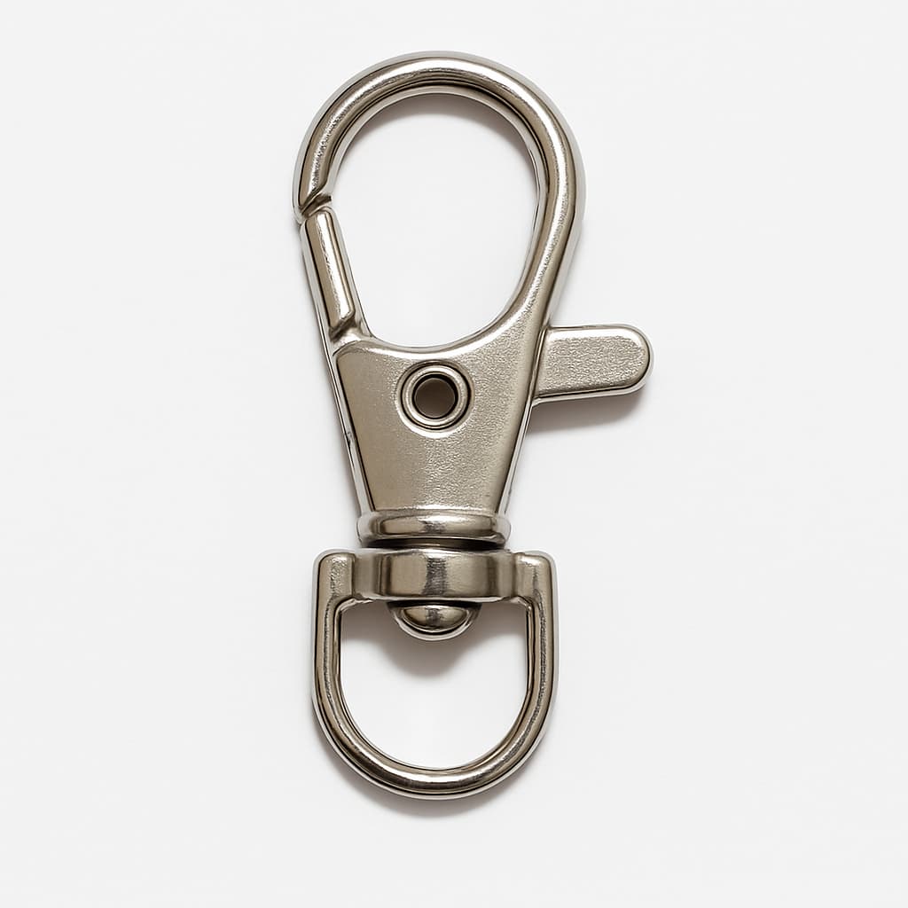 Kit com 100 Mosquetões Giratórios 25 mm – Resistência e Qualidade para Produção