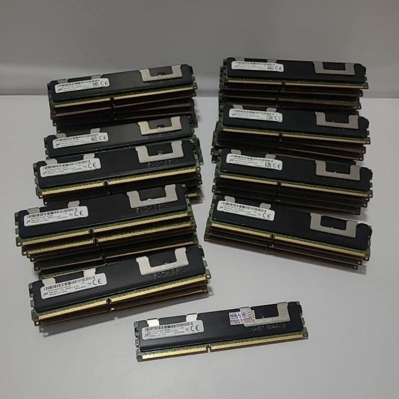 MEMORIA SERVIDOR MICRON 32GB LEIA O ANUNCIO - 4RX4 - DDR3/PC3L-10600R 1333MHZ ECC OEM GARANTIA NF