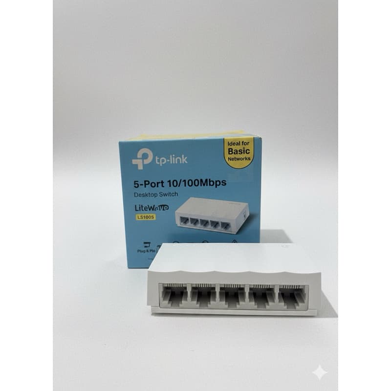 Switch de Mesa TP-Link com 5 portas 10/100Mbps Branco LS1005