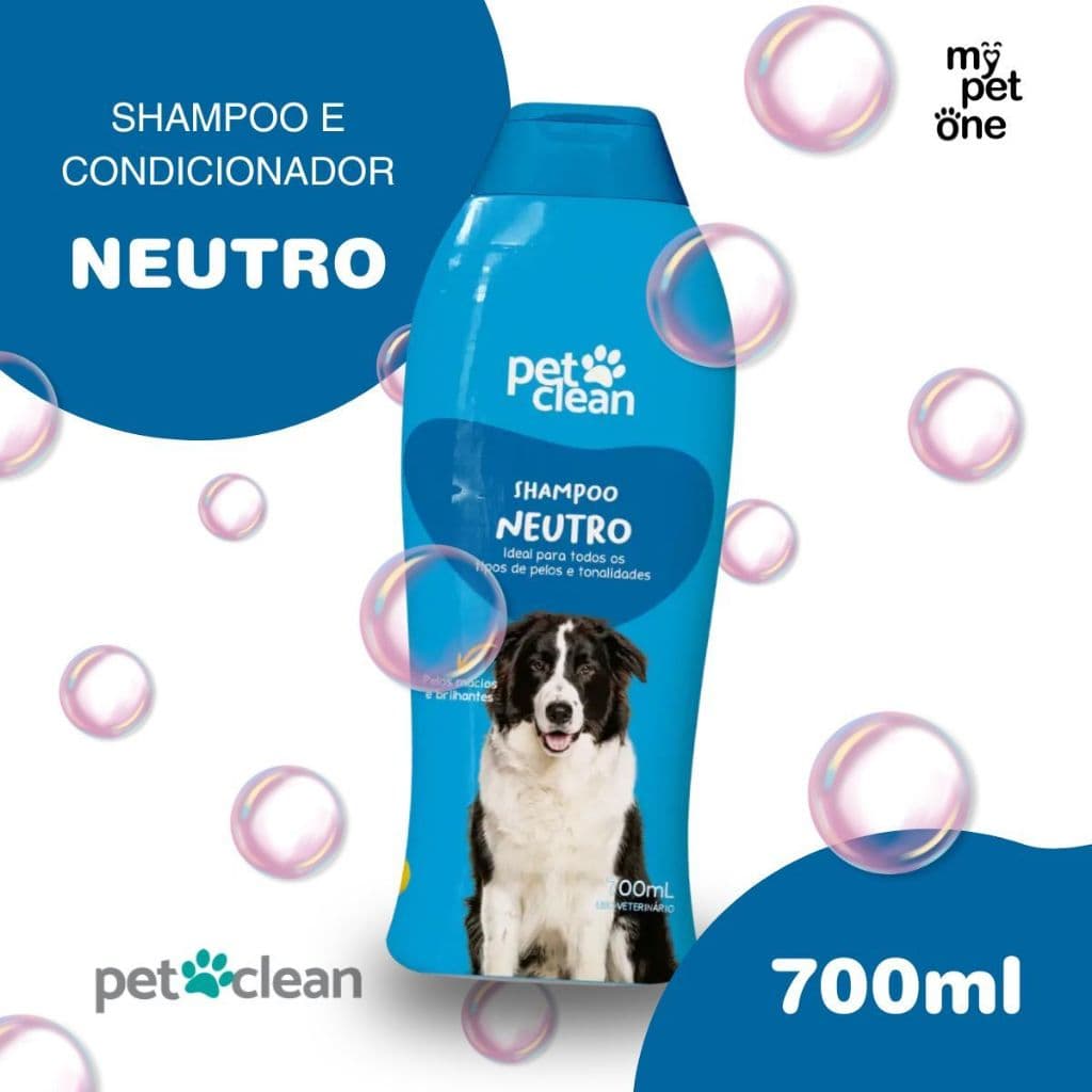 Shampoo Neutro 700ml P/ Cães e Gatos - Pet Clean