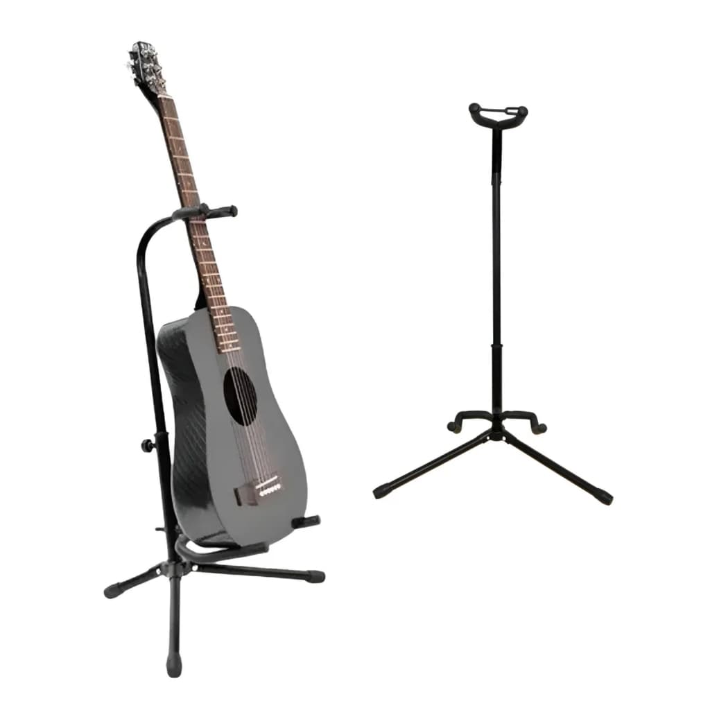 Suporte de Chão para Guitarra e Violão Com Trava Dobrável Portátil Bertô