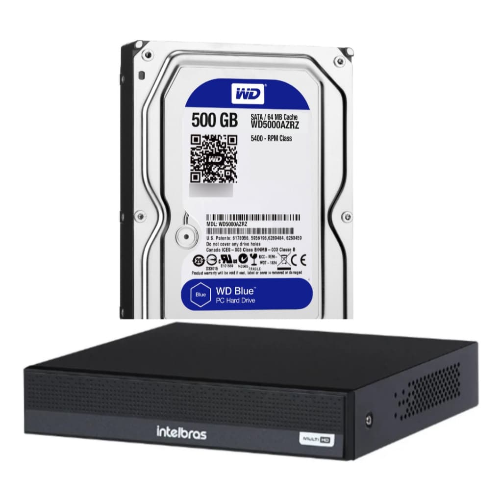 Gravador Dvr Intelbras 4 Canais Multi Hd Mhdx 3104-c Com Modo NVR e Hd Bivolt