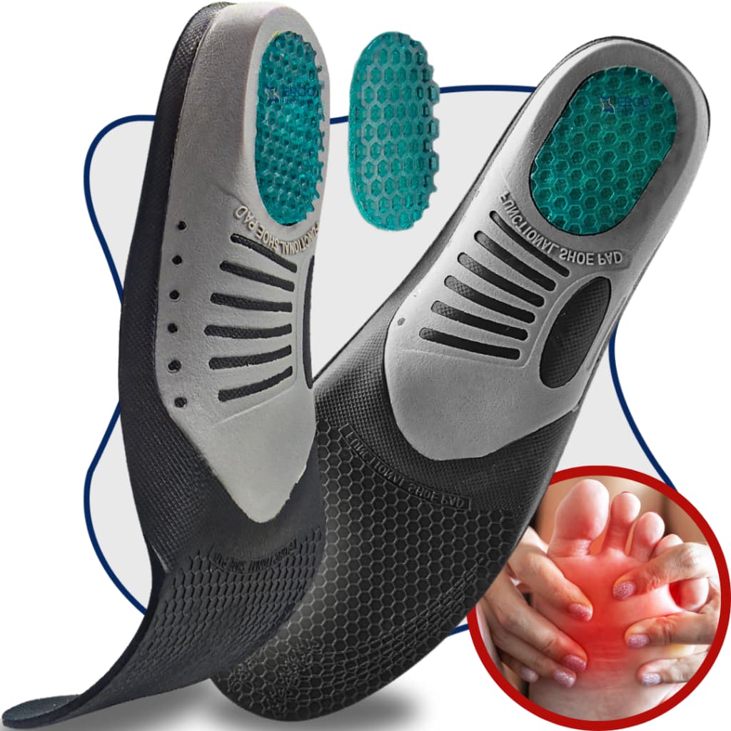 Palmilha Gel Ortopédica para Alívio e Tratamento de Dores, Esporão e Fascite Plantar