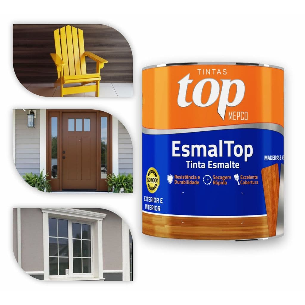 Tinta para Porta Portão Janela Escada Esmalte Sintético Mepco 900ml