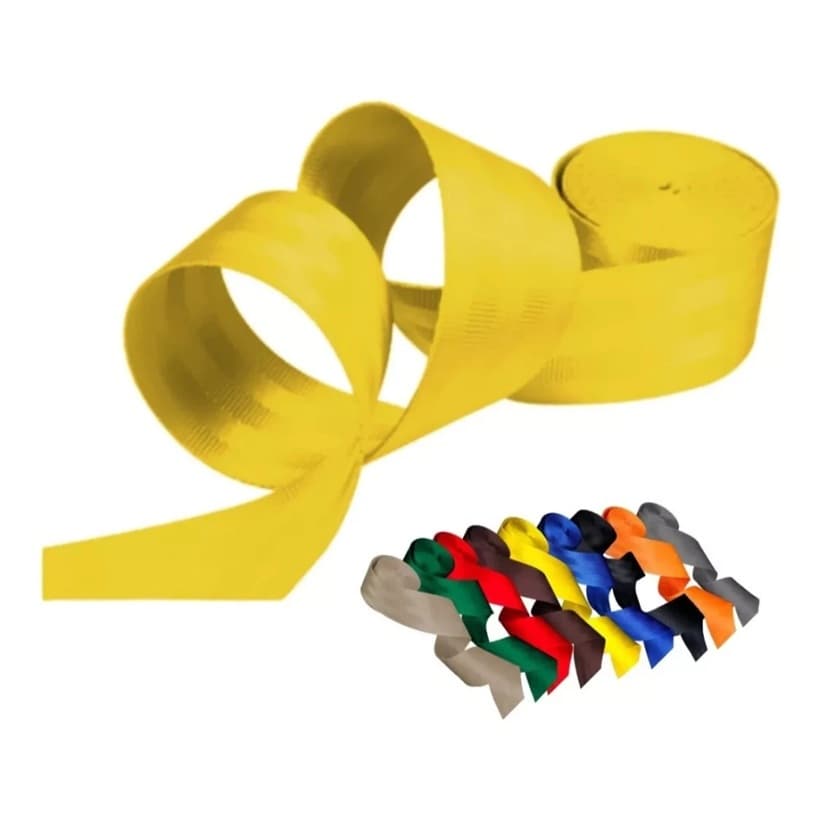 20 Metros Fita Cinto De Segurança Automotivo Poliéster 4,7cm