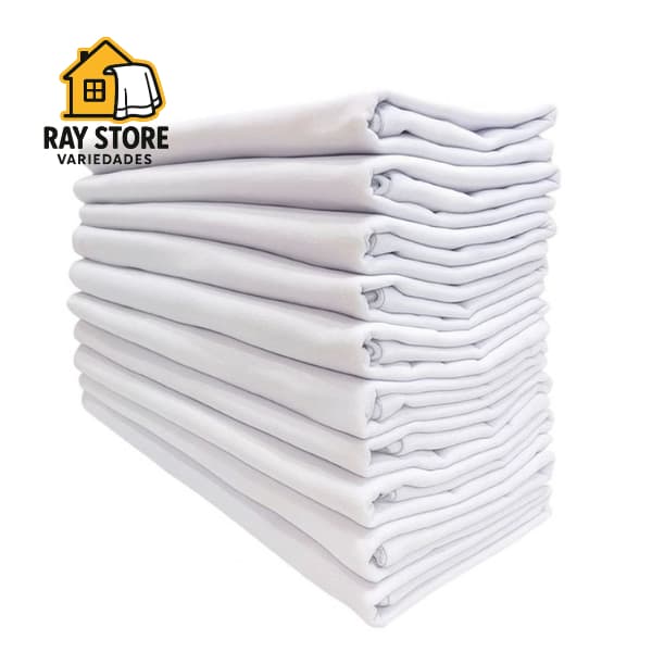 Pano Prato SM-08 Liso 50x75 Melhor Pano Santa Margarida Kit com 10 Peças