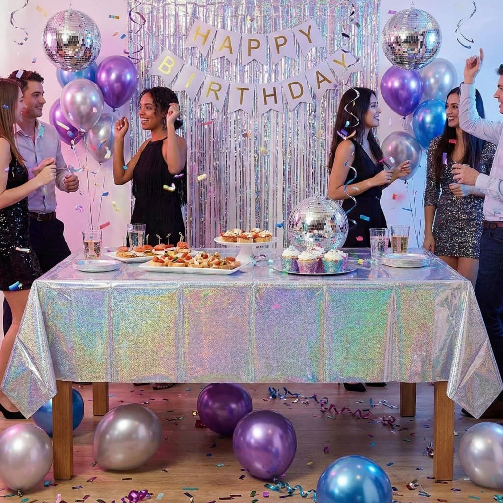 Toalha de Mesa Metalizada Decoração Mesa Festa