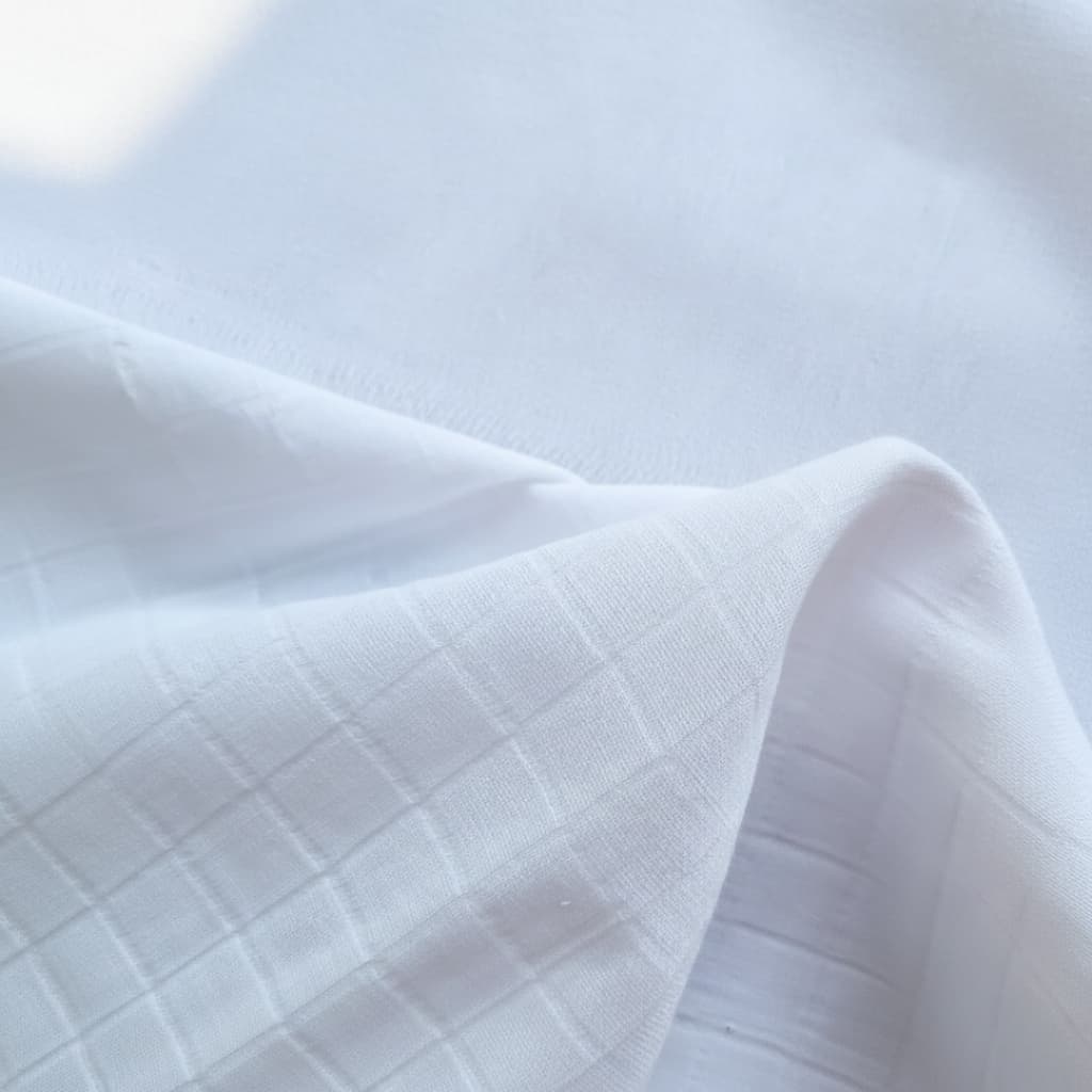 Tecido Fralda  Mini Quadriculada  Com Barrado Para Pintar e Bordar | Enxoval De Bebê