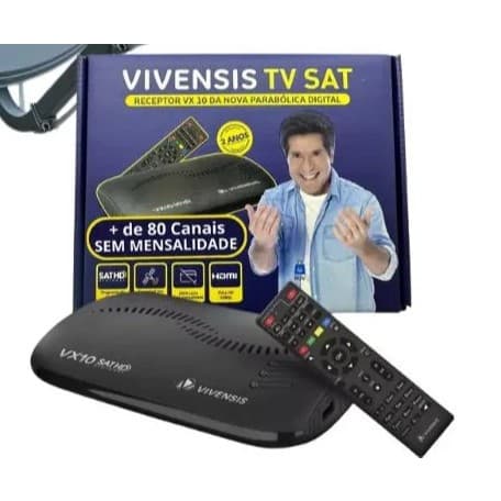 Receptor Digital Multimídia Vivensis Vx10 Multi Tv Hd Sat