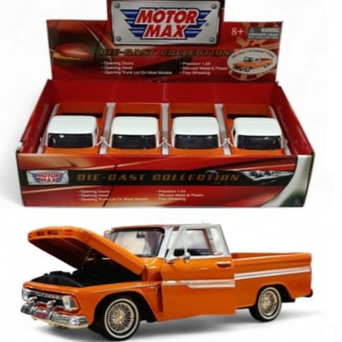 Miniatura Chevrolet Chevy C-10 Pick-up 1966 Motormax  1/24