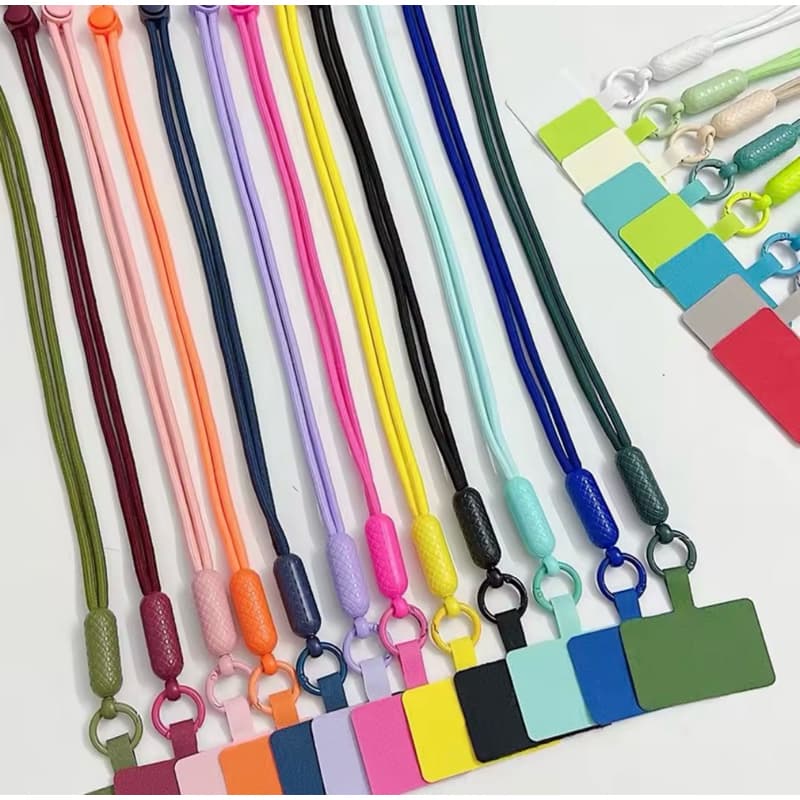 Cordão de pescoço para celular com alça redonda