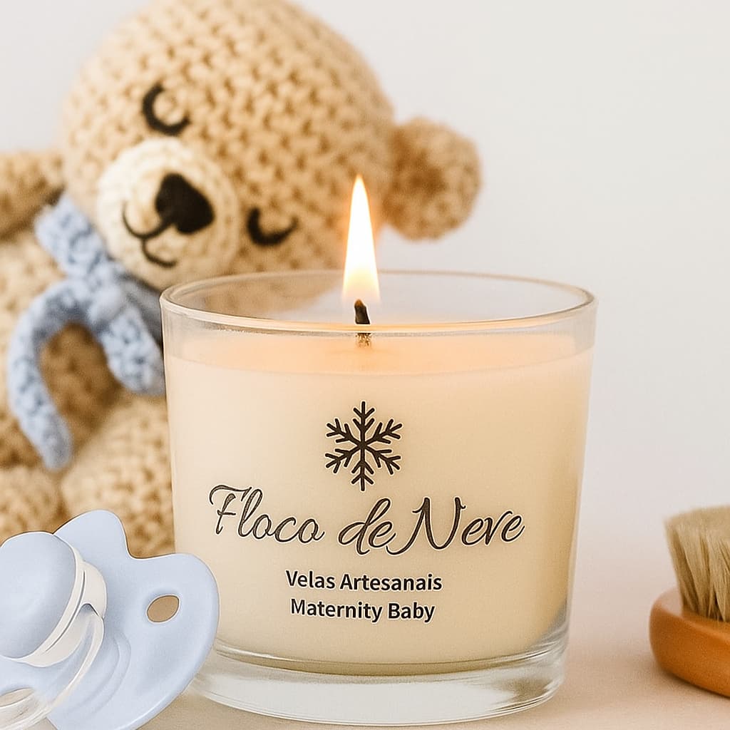 Vela Artesanal Aromática Decoração Lembrancinha Cera de Coco e Essência Premium sem Tampa