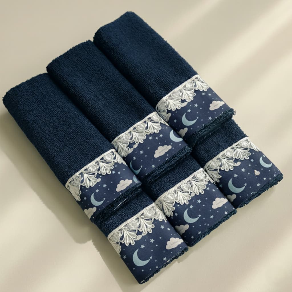 Kit Toalha Ombro Bebê Babete 06 Unidades Bebê Colorido Tecido Felpudo Super Absorvente